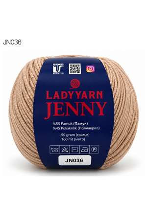 Lady Yarn Jenny %55 Pamuk Bebek ve Amigurumi İpi JN036