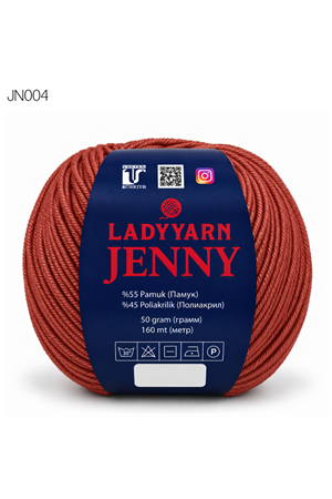 Lady Yarn Jenny %55 Pamuk Bebek ve Amigurumi İpi JN004