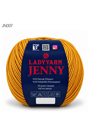 Lady Yarn Jenny %55 Pamuk Bebek ve Amigurumi İpi JN007