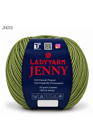 Lady Yarn Jenny %55 Pamuk Bebek ve Amigurumi İpi JN013