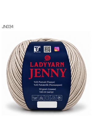 Lady Yarn Jenny %55 Pamuk Bebek ve Amigurumi İpi JN034
