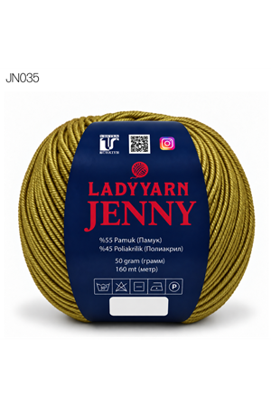 Lady Yarn Jenny %55 Pamuk Bebek ve Amigurumi İpi JN035