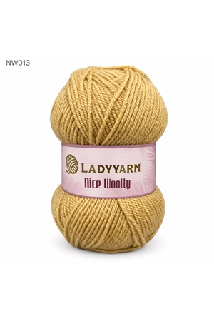 Lady Yarn Nice Woolly %25 Yünlü Hırka ve Bere İpi NW013