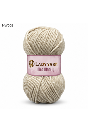 Lady Yarn Nice Woolly %25 Yünlü Hırka ve Bere İpi NW003