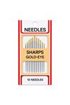 Sharps El Dikiş İğnesi Seti 10'lu Paket Altın Başlı
