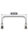 Gizli Burs Çanta Yapımı İçin Metal 24 cm 1 Adet