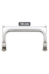 Gizli Burs Çanta Yapımı İçin Metal 18 cm 1 Adet