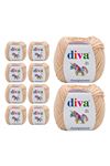 10'lu Paket Diva Amigurumi %49 Pamuk Bebek ve Amigurumi İpi Ten Rengi